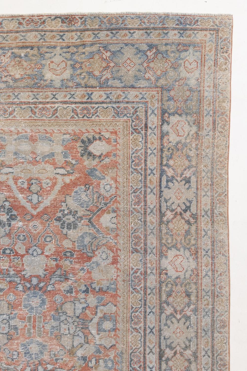 Hand-Woven Vintage Persian Mahal Rug For Sale