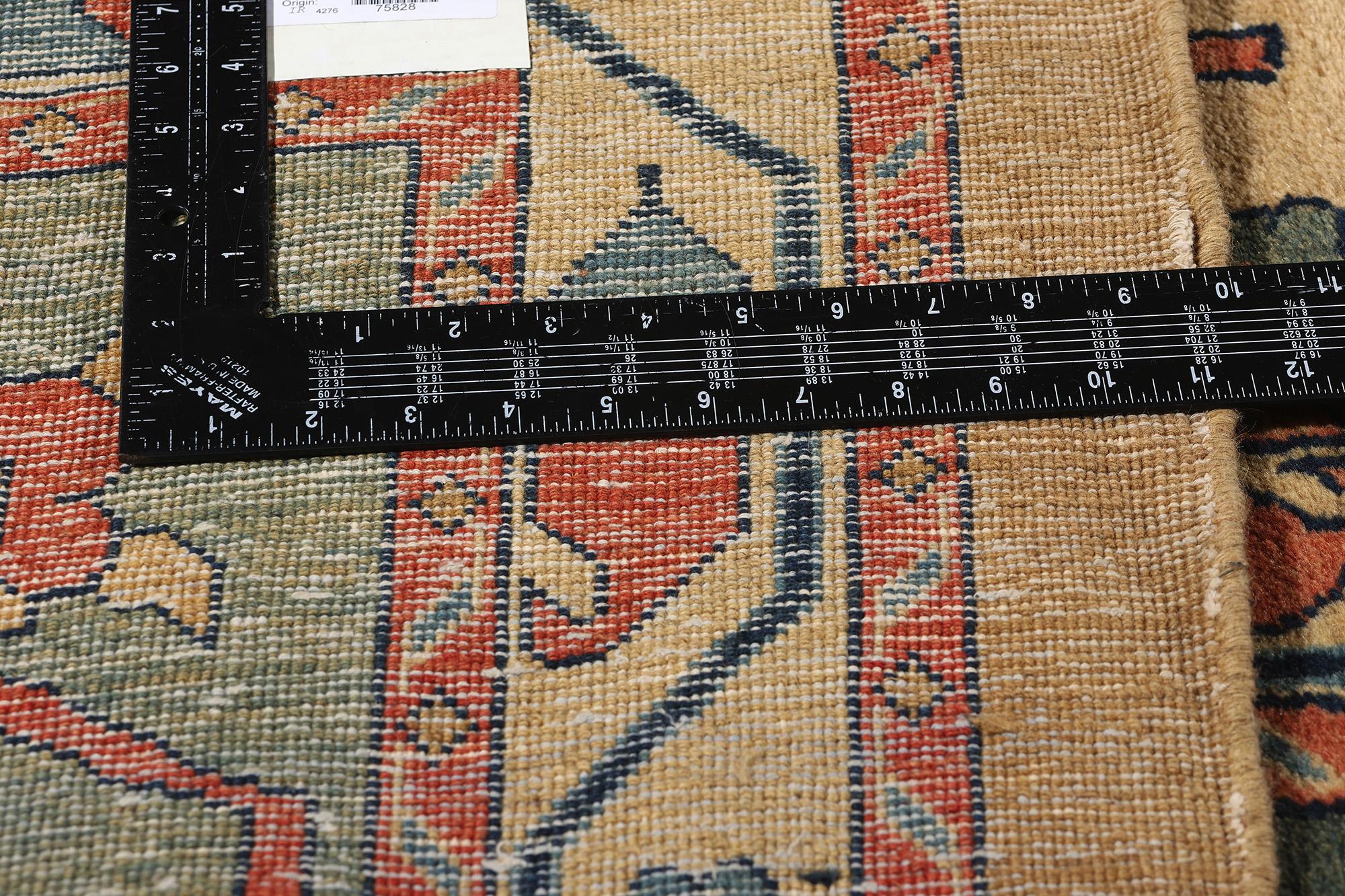 XX secolo Tappeto Mahal persiano vintage in tonalità terra, 13'04 x 18'04 in vendita