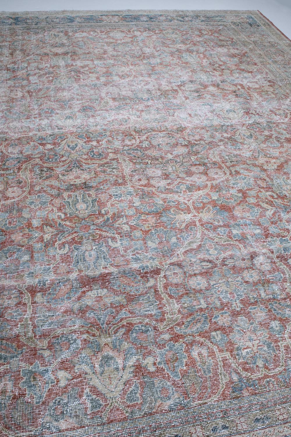 Wool Vintage Persian Mahal Rug For Sale