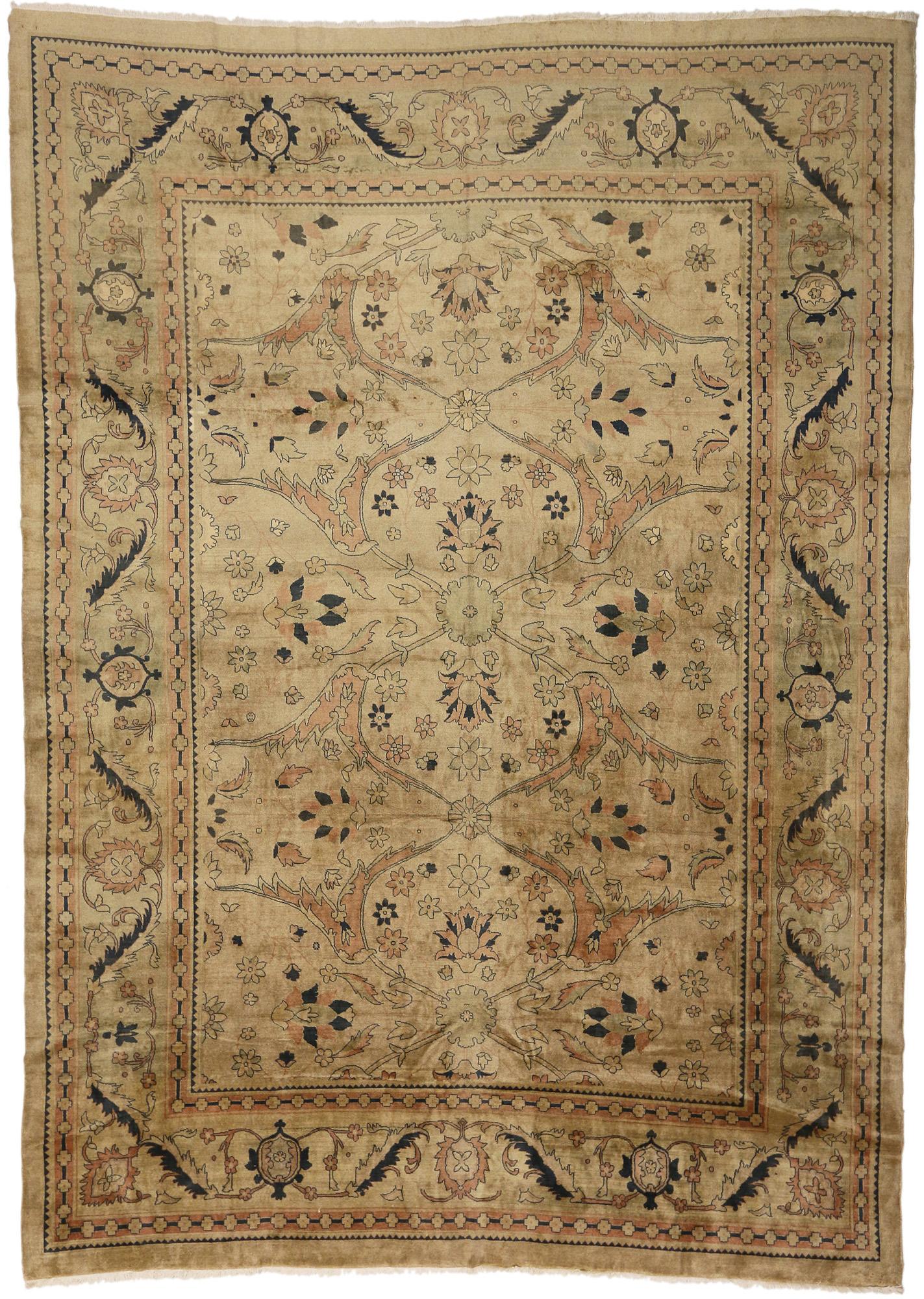 20ième siècle Tapis Mahal persan contemporain de style traditionnel en vente