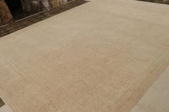 Vintage Persian Mahal Rug in Beige, With Floral Patterns, From Rug & Kilim