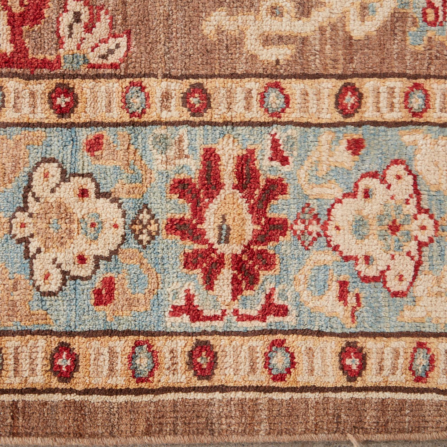 Sultanabad Persian Mahal Style Rug Jewel Tones For Sale