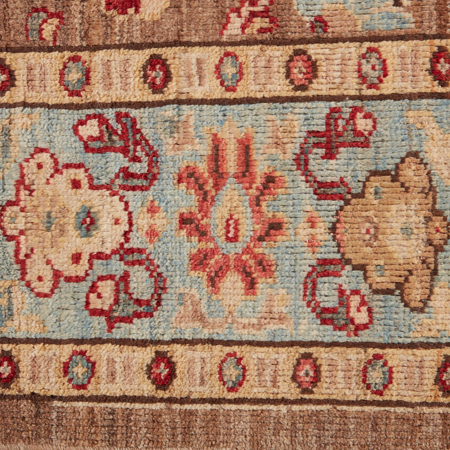Hand-Knotted Persian Mahal Style Rug Jewel Tones For Sale