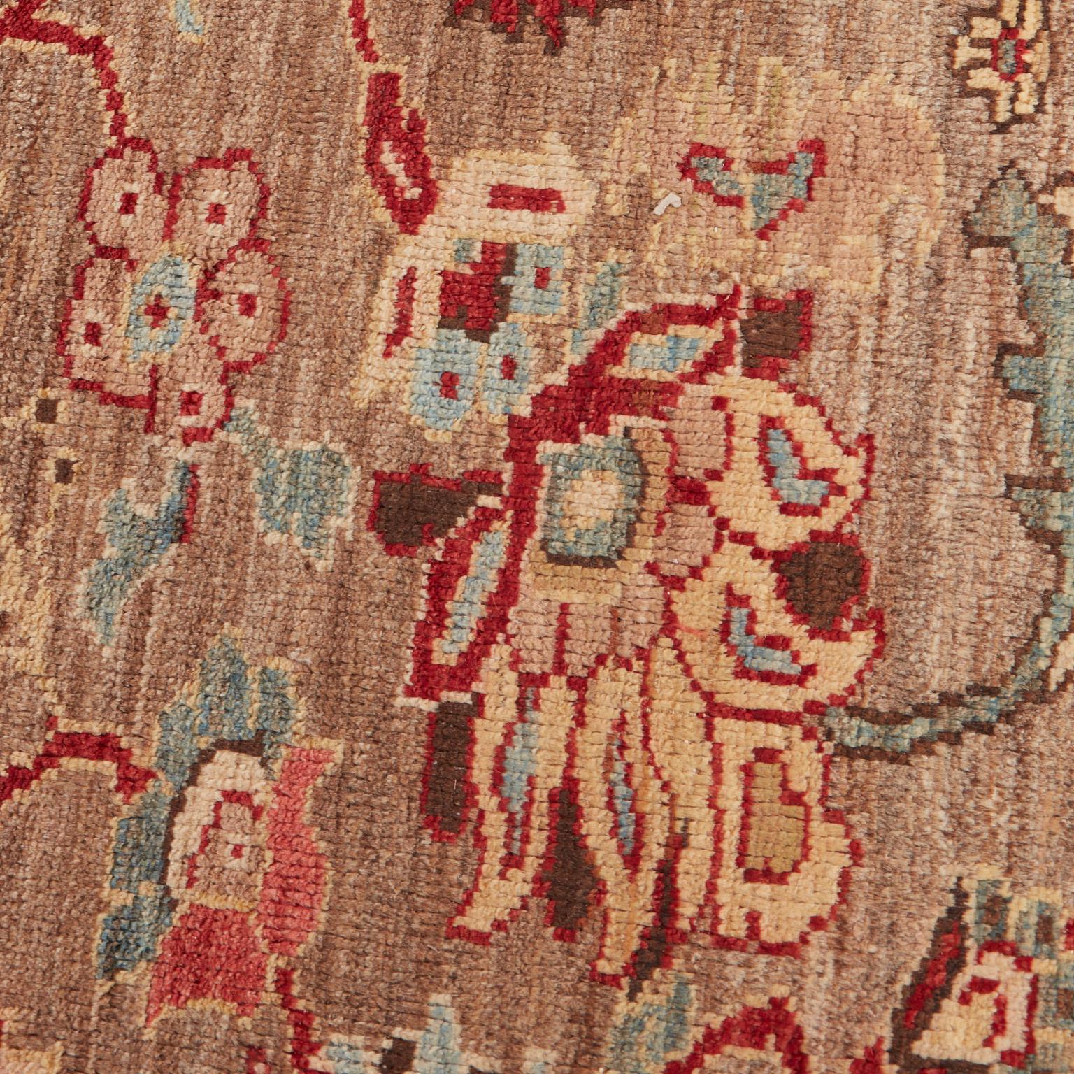 Wool Persian Mahal Style Rug Jewel Tones For Sale