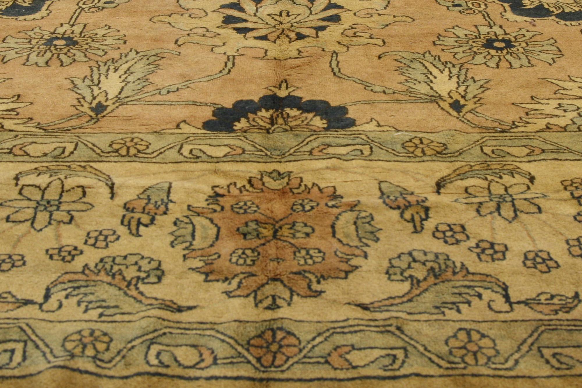 Hand-Knotted Vintage Persian Mahal Rug, 12'09 x 18'09 For Sale