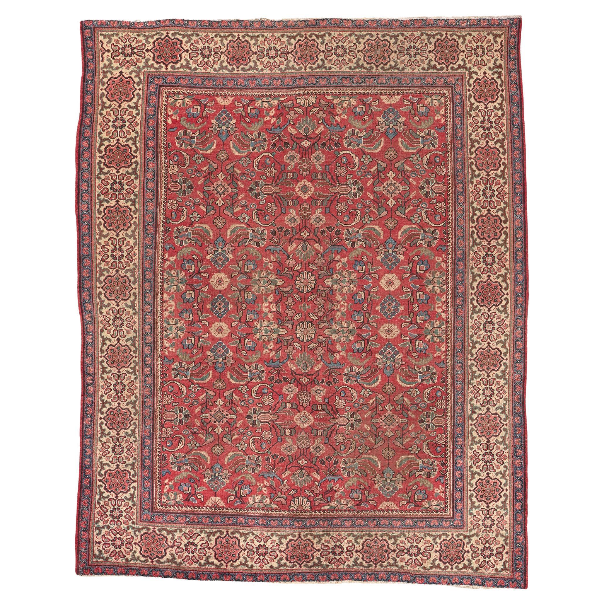 Vintage Persian Mahal Rug, Traditional Elegance Meets Subtle Sophistication