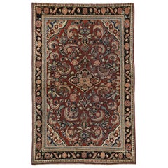 Vintage Persian Mahal Rug with English Traditional Style