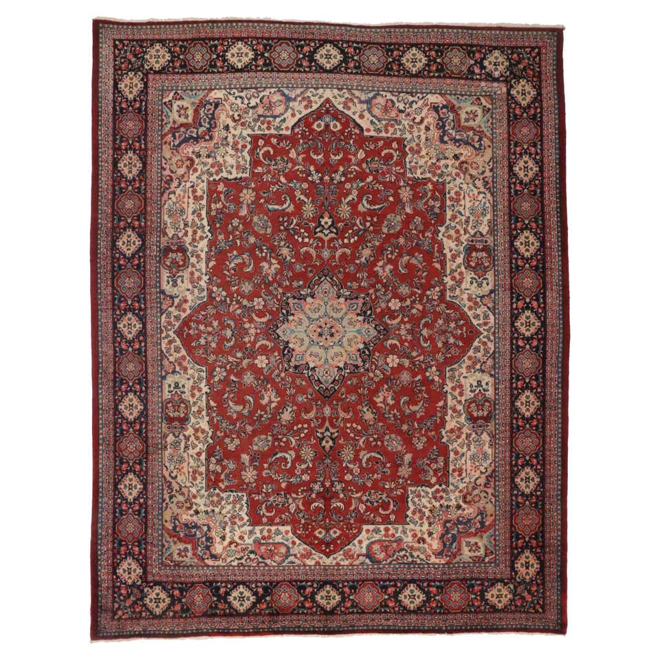 Vintage Persian Bakhtiari Rug with Old World Victorian Renaissance ...