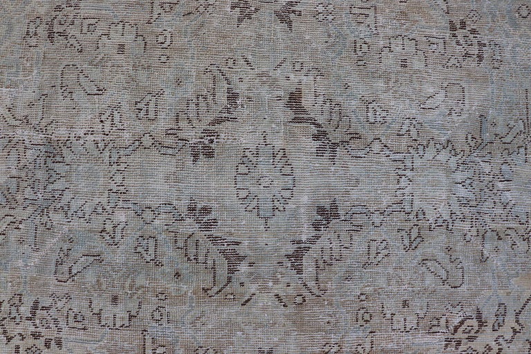 Vintage Persian Mahal Rug with Sub-Geometric Design with Small ...
