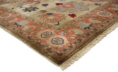 Vintage Persian Mahal Rug with Traditional Style