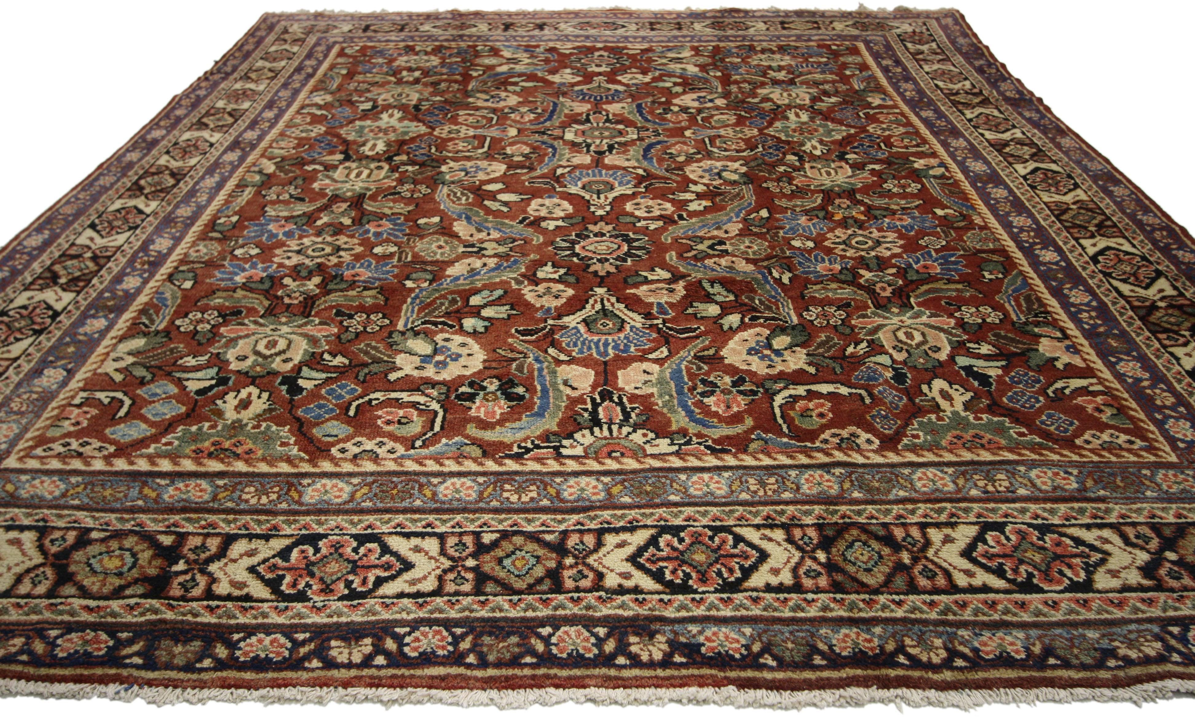 Persischer Mahal-Teppich im modernen englischen traditionellen Stil (Tabriz) im Angebot