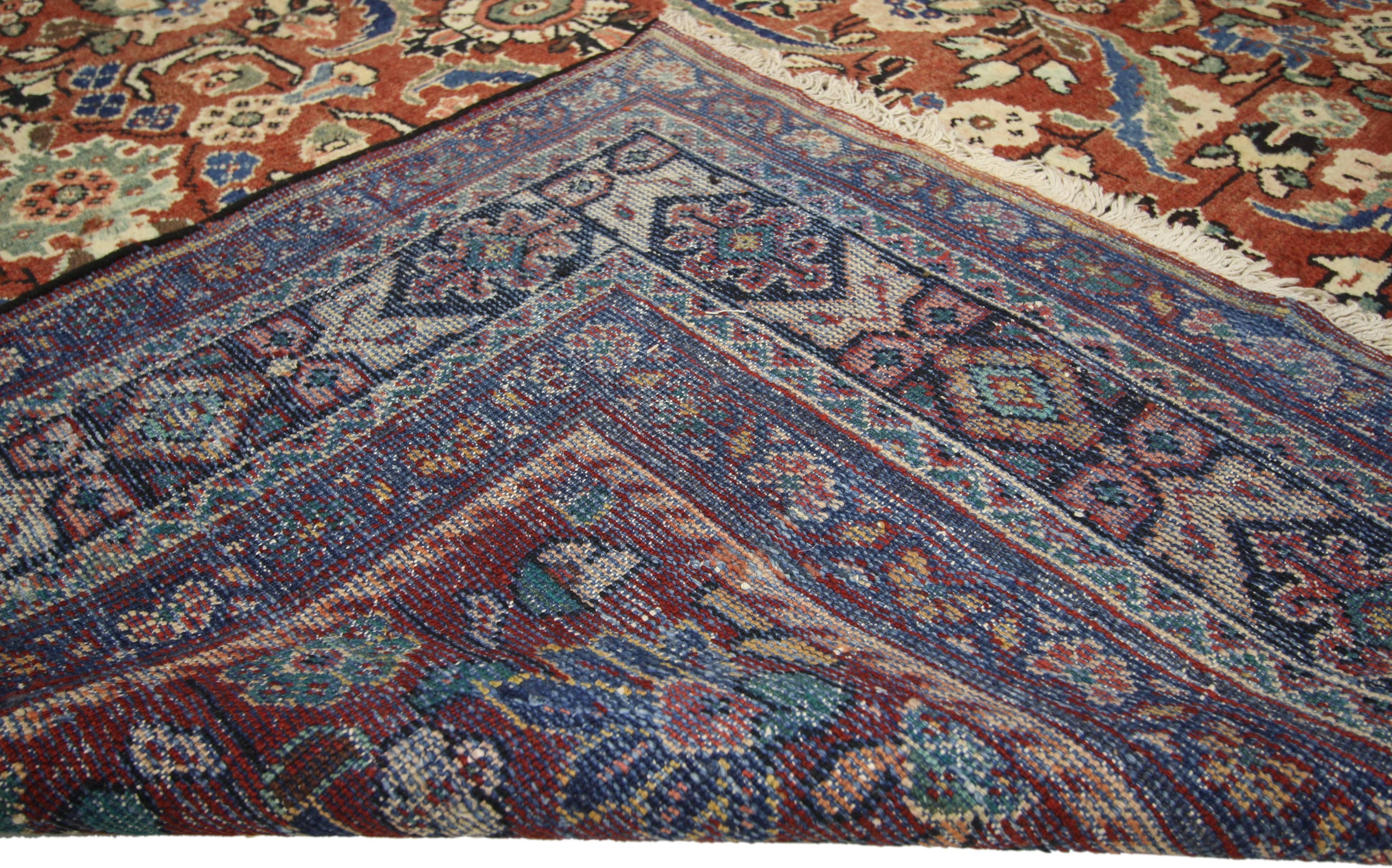 Persischer Mahal-Teppich im modernen englischen traditionellen Stil (Handgeknüpft) im Angebot