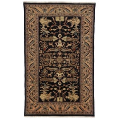 Vintage Persian Mahal Rug with Traditional Style