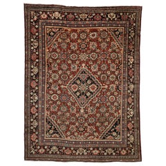 Retro Persian Mahal Rug with English Traditional Style