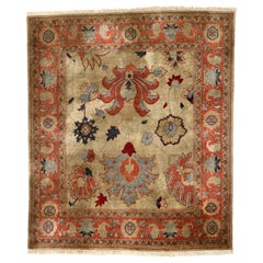 Vintage Persian Mahal Rug with Traditional Style
