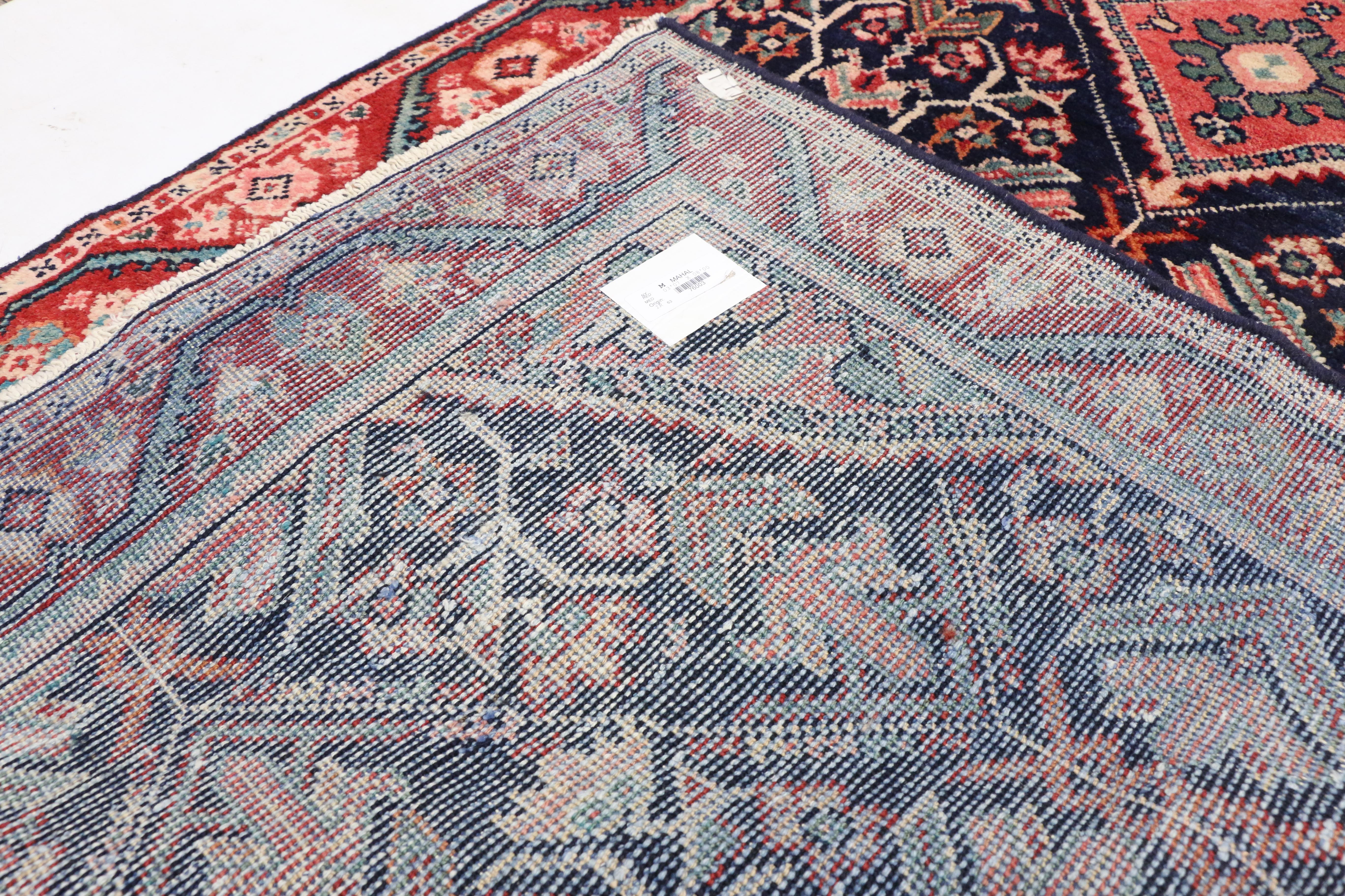 20th Century Vintage Persian Mahal Runner with Traditional Style, Wide Hallway Runner For Sale