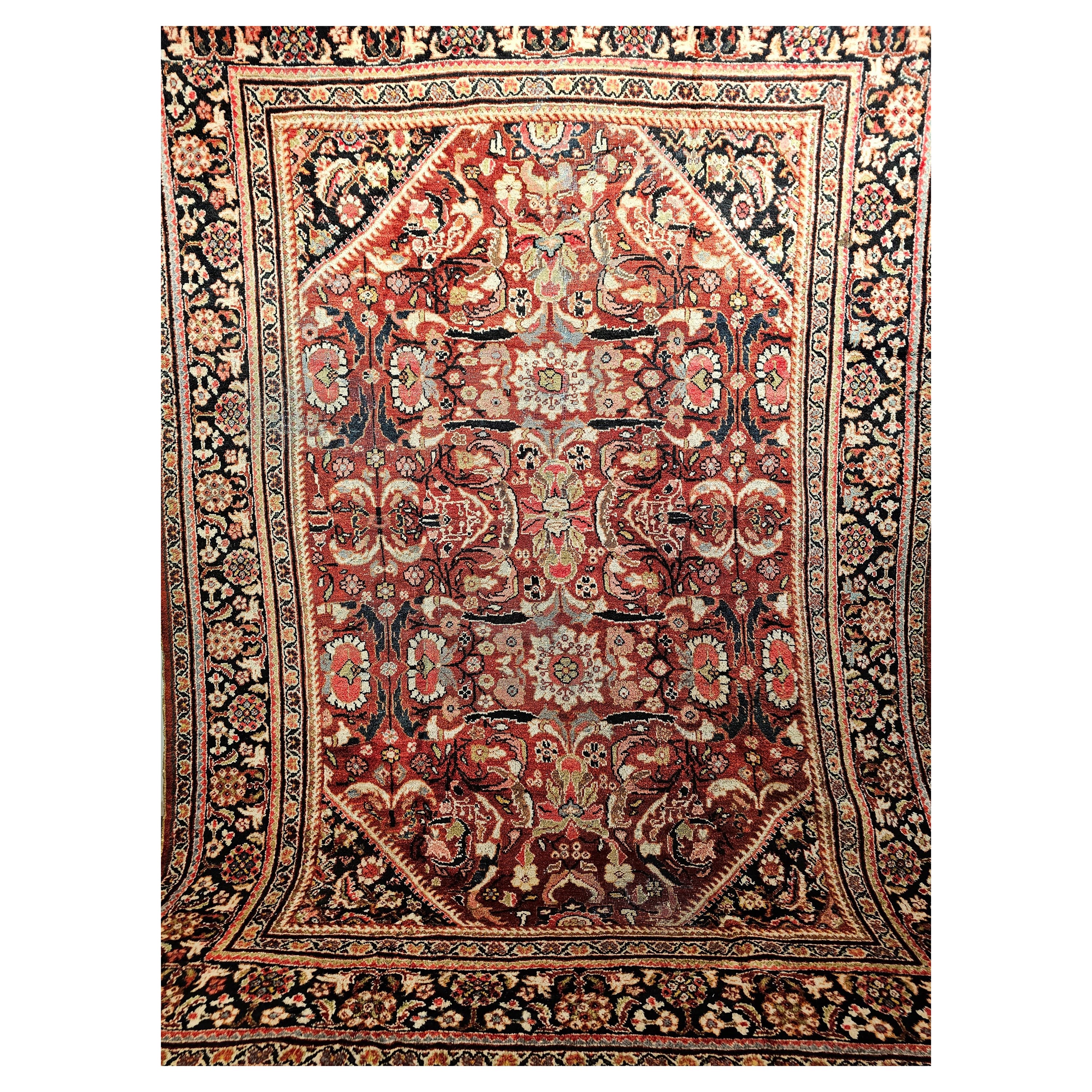 Persischer Mahal Sultanabad im Vintage-Stil in Allover-Muster