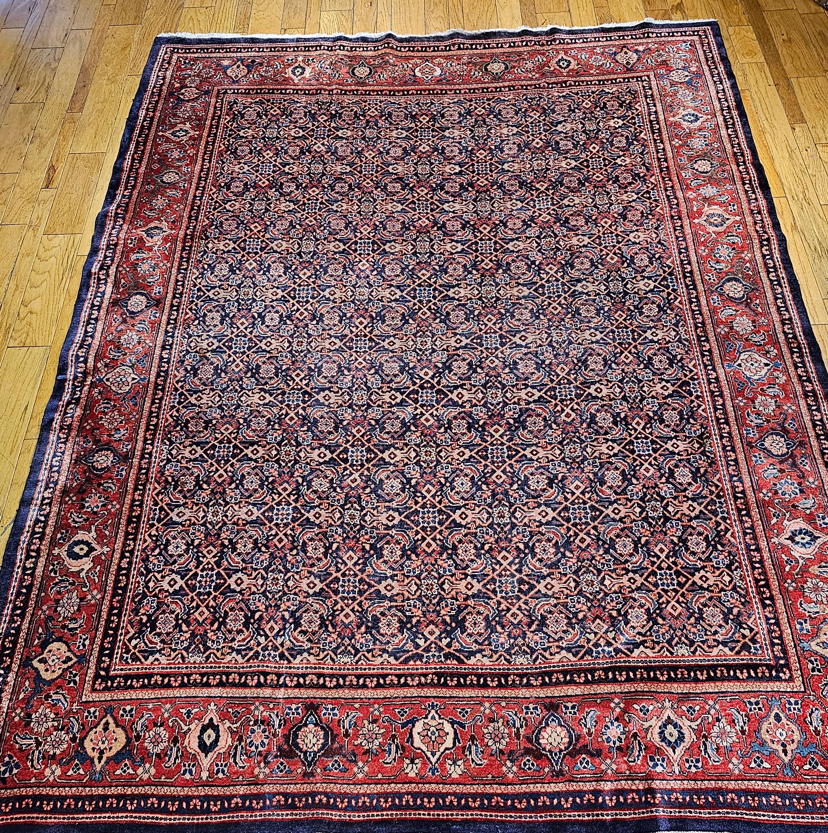 A Mahal Sultanabad rug with an 