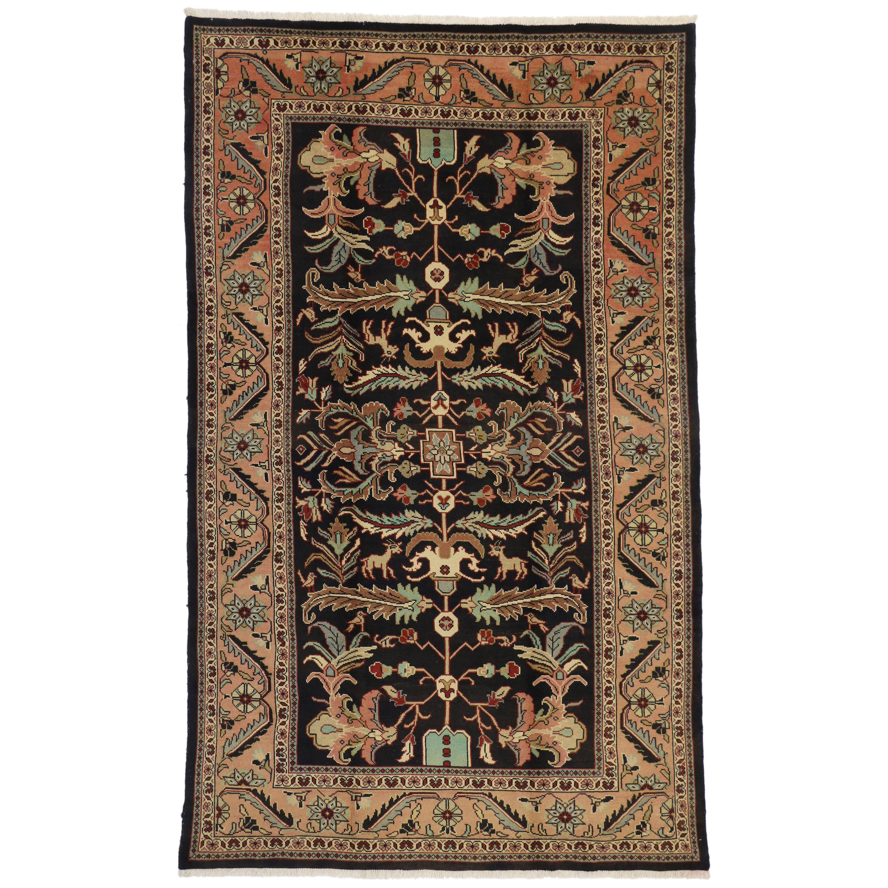Vintage Persian Mahal William Morris Inspired Rug with Arts & Crafts Style