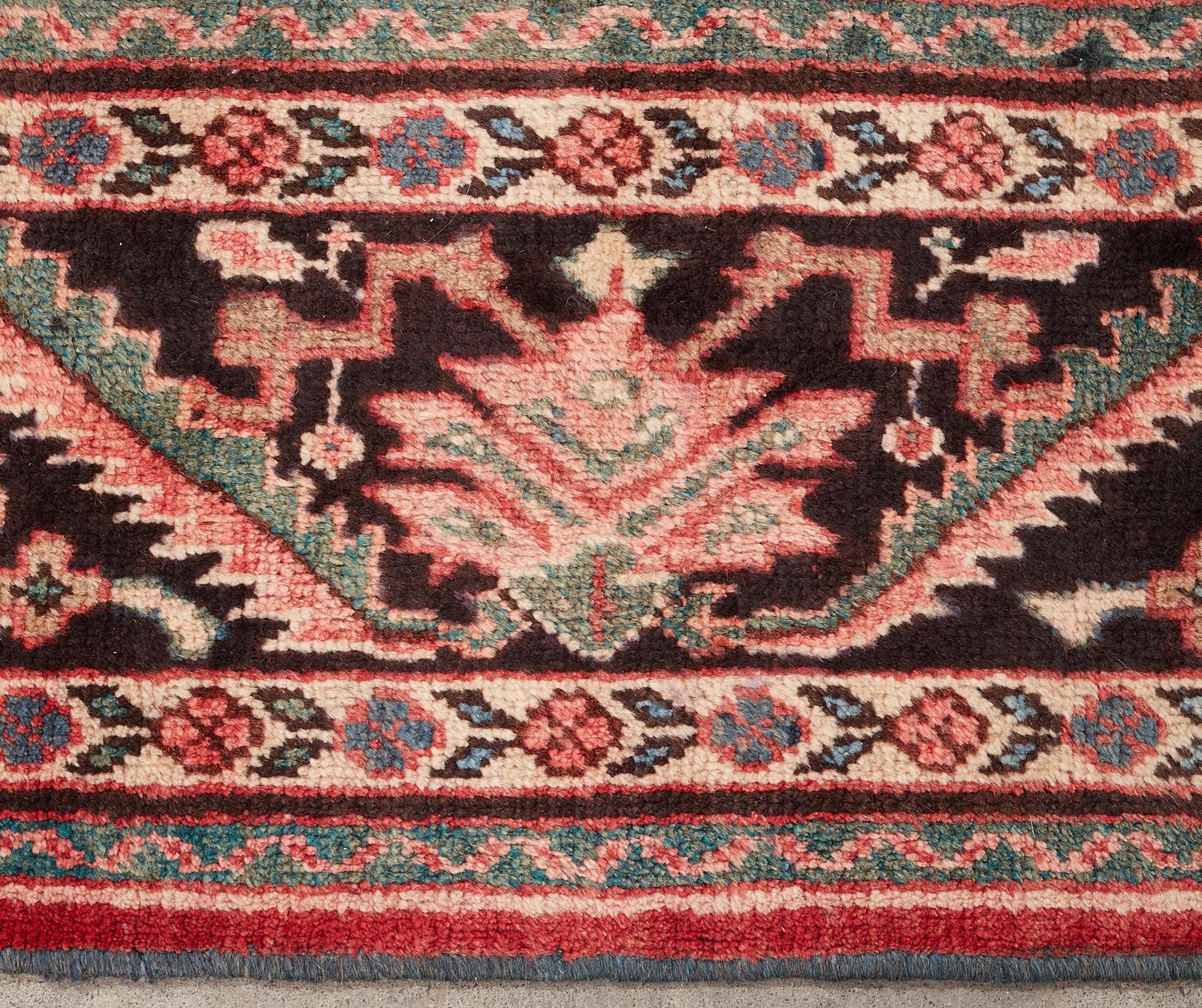 Vintage Persian Mahal Wool Rug For Sale 4