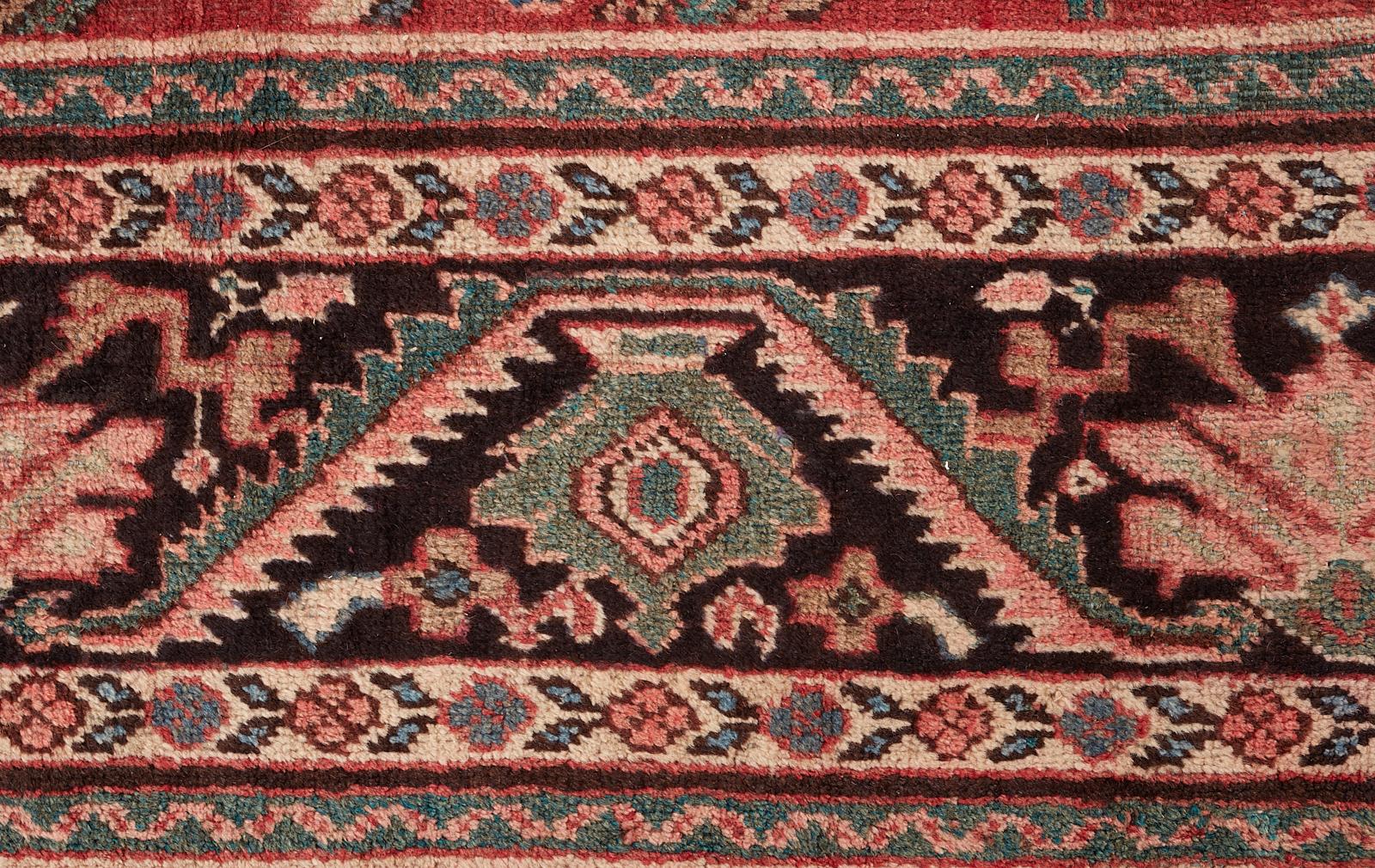 Vintage Persian Mahal Wool Rug For Sale 5
