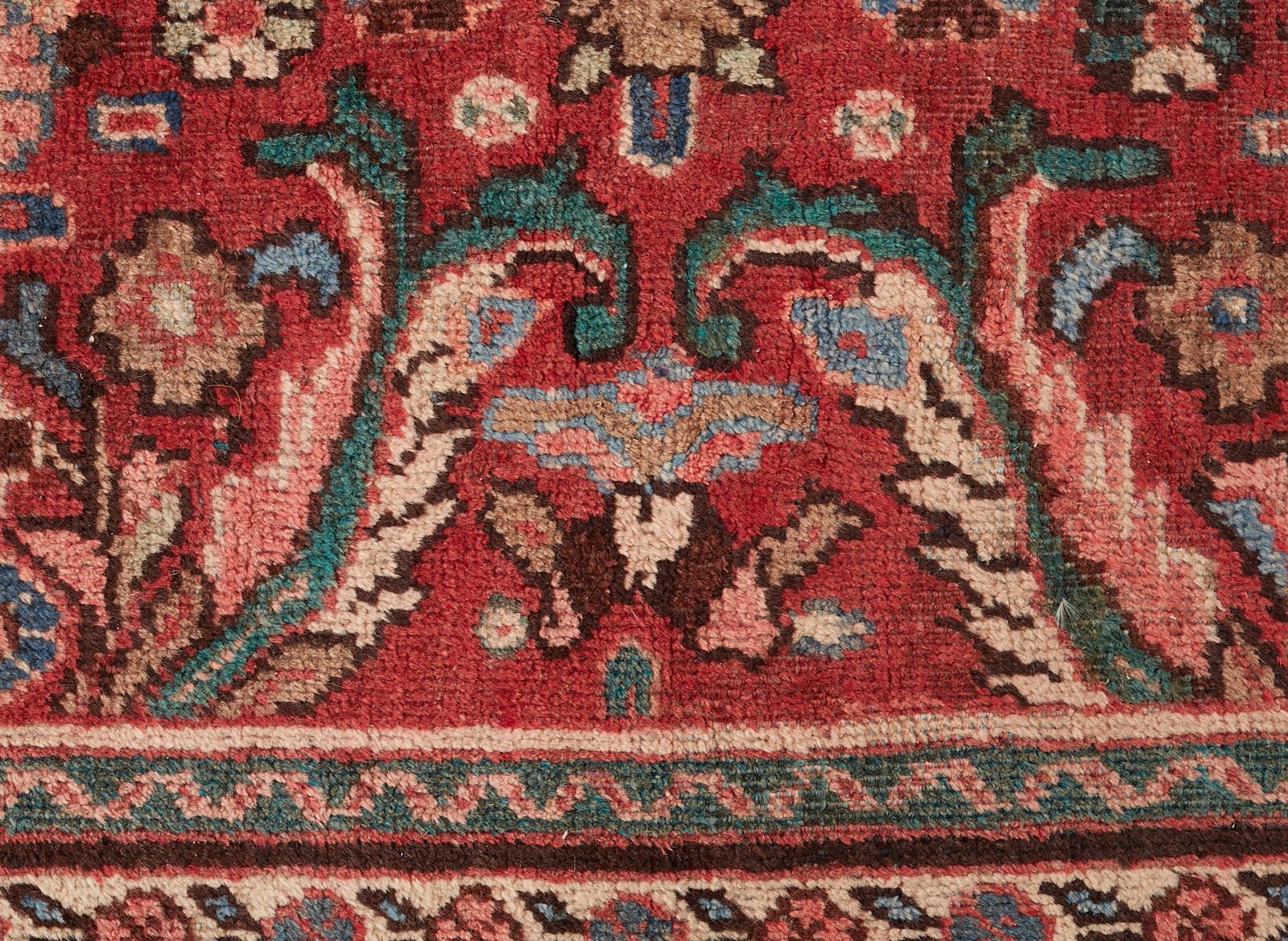 Vintage Persian Mahal Wool Rug For Sale 6