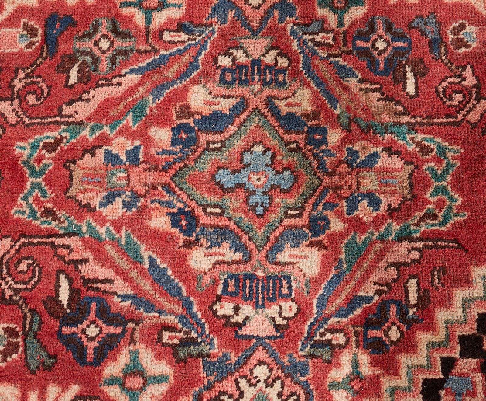 Vintage Persian Mahal Wool Rug For Sale 7