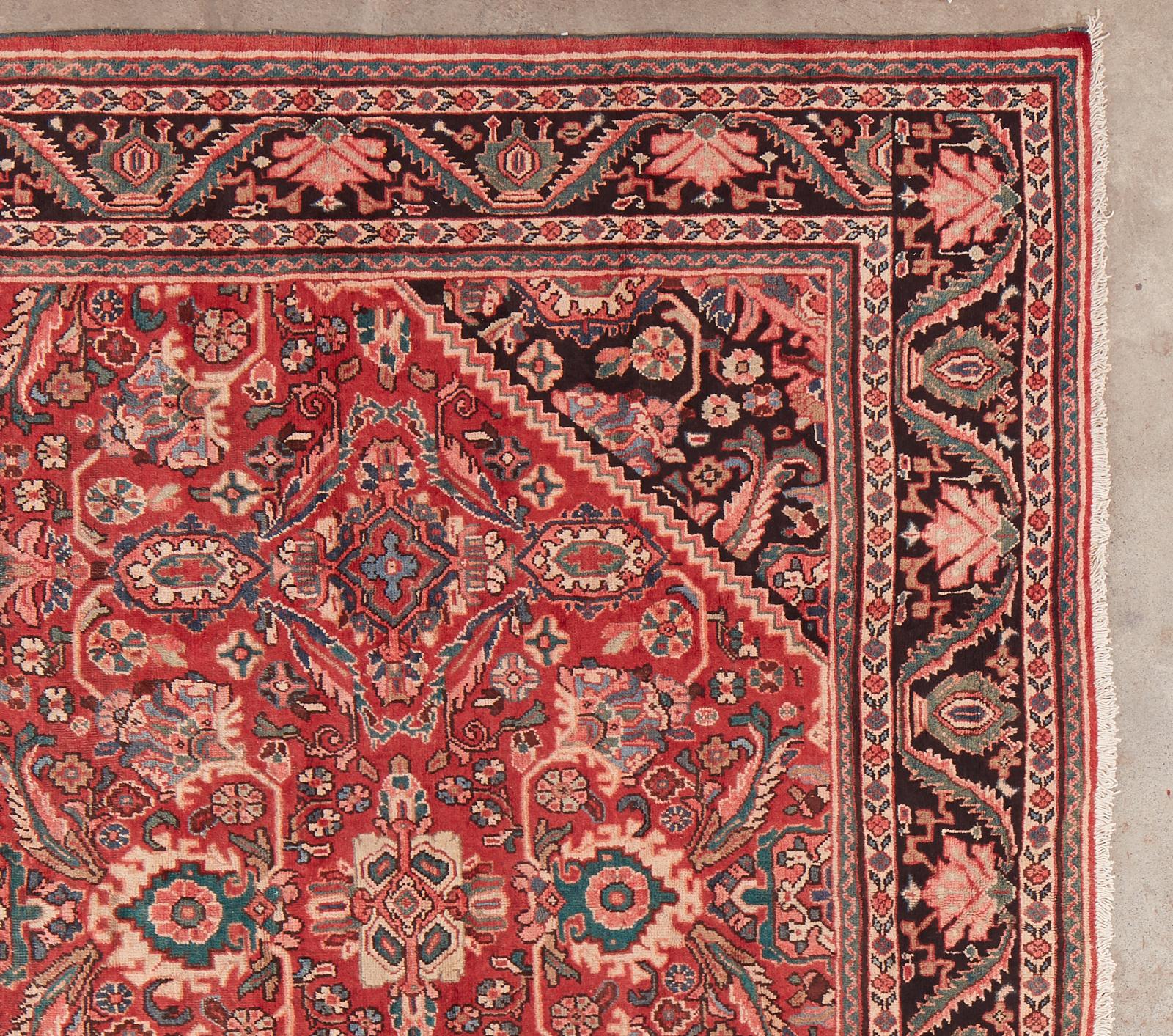 Alfombra persa vintage de lana Mahal en Bueno estado para la venta en Rio Vista, CA