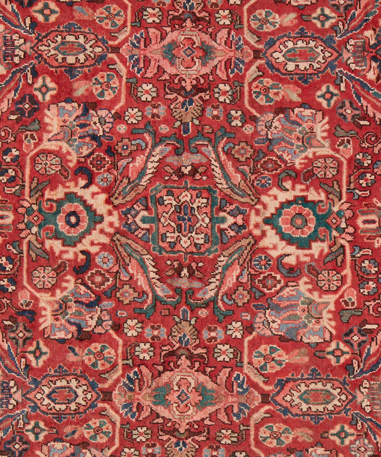 Alfombra persa vintage de lana Mahal en venta 1
