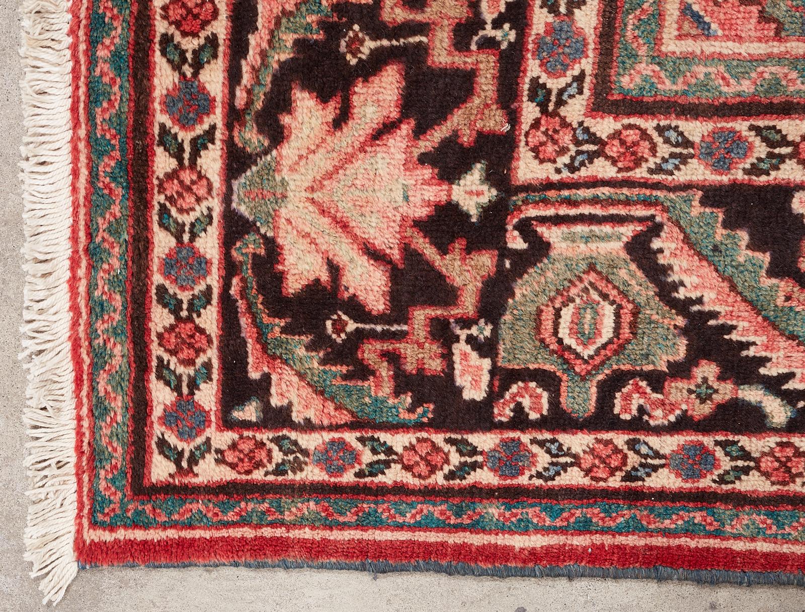 Vintage Persian Mahal Wool Rug For Sale 3