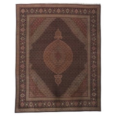 Persischer Mahi-Tabriz-Teppich, Vintage