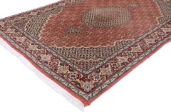 Vintage Persian Mahi Tabriz Rug with Neoclassical Victorian Style