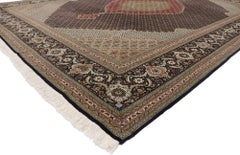 Vintage Persian Mahi Tabriz Rug with Neoclassical Victorian Style