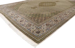 Vintage Persian Mahi Tabriz Rug with Neoclassical Victorian Style