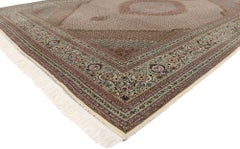 Vintage Persian Mahi Tabriz Rug with Neoclassical Victorian Style