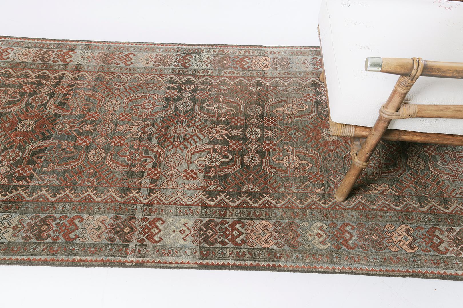 Mid-20th Century Vintage Persian Malayer 29742 For Sale