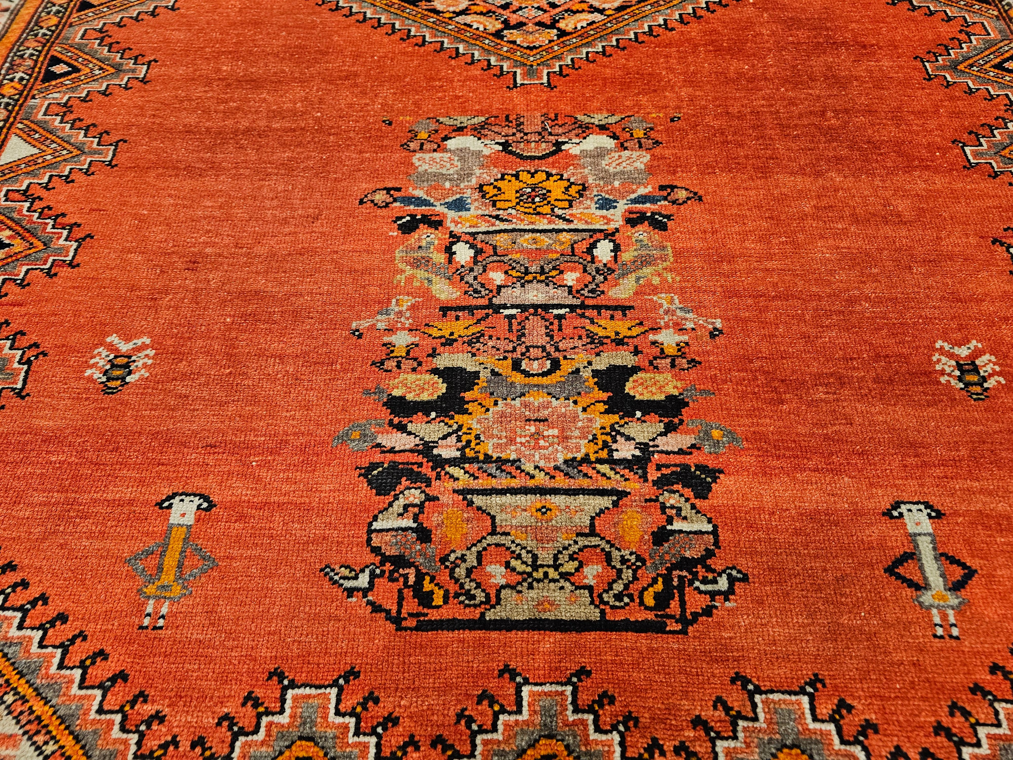 Vintage Persian Malayer Area Rug For Sale 3