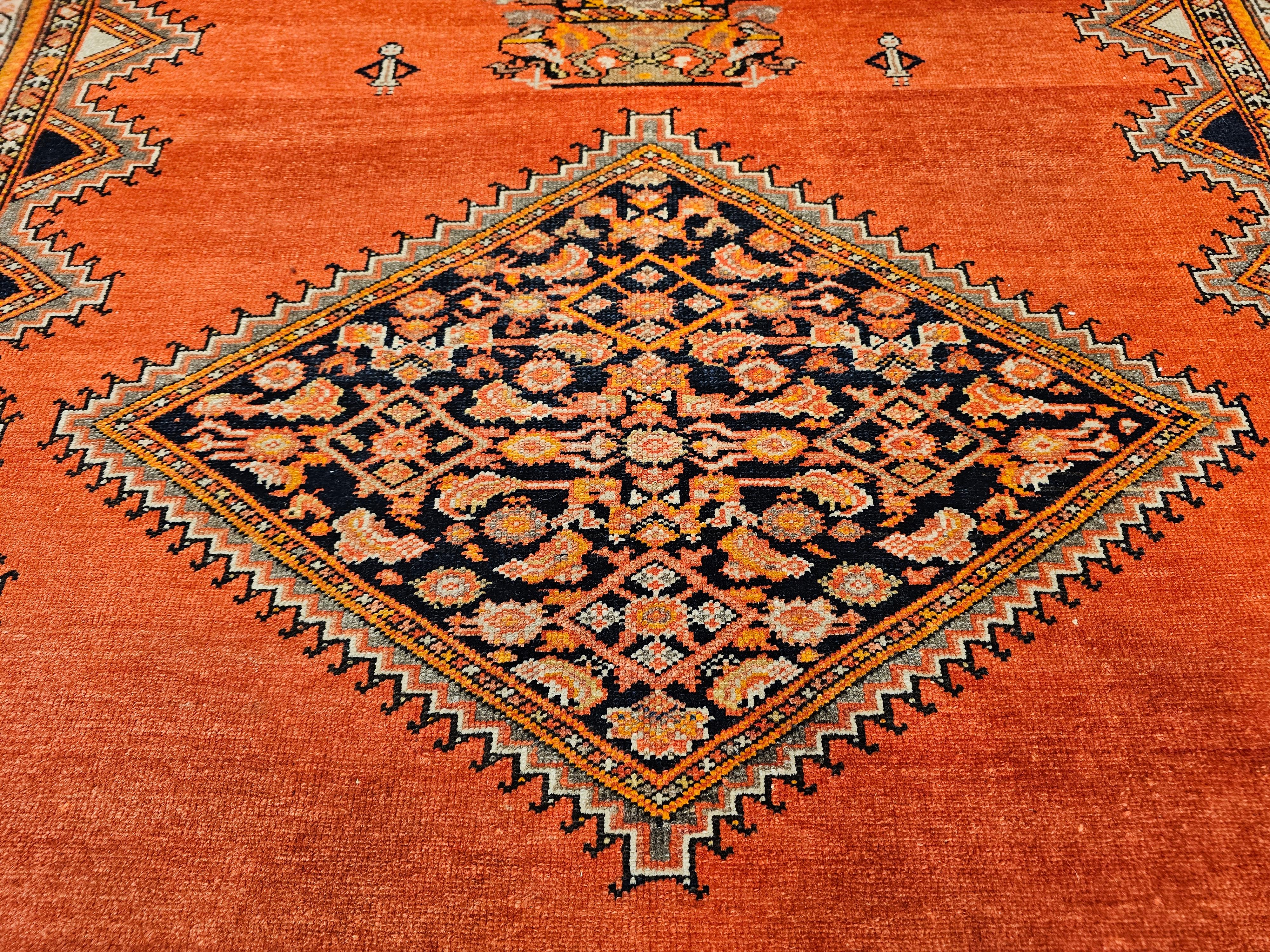 Vintage Persian Malayer Area Rug For Sale 4