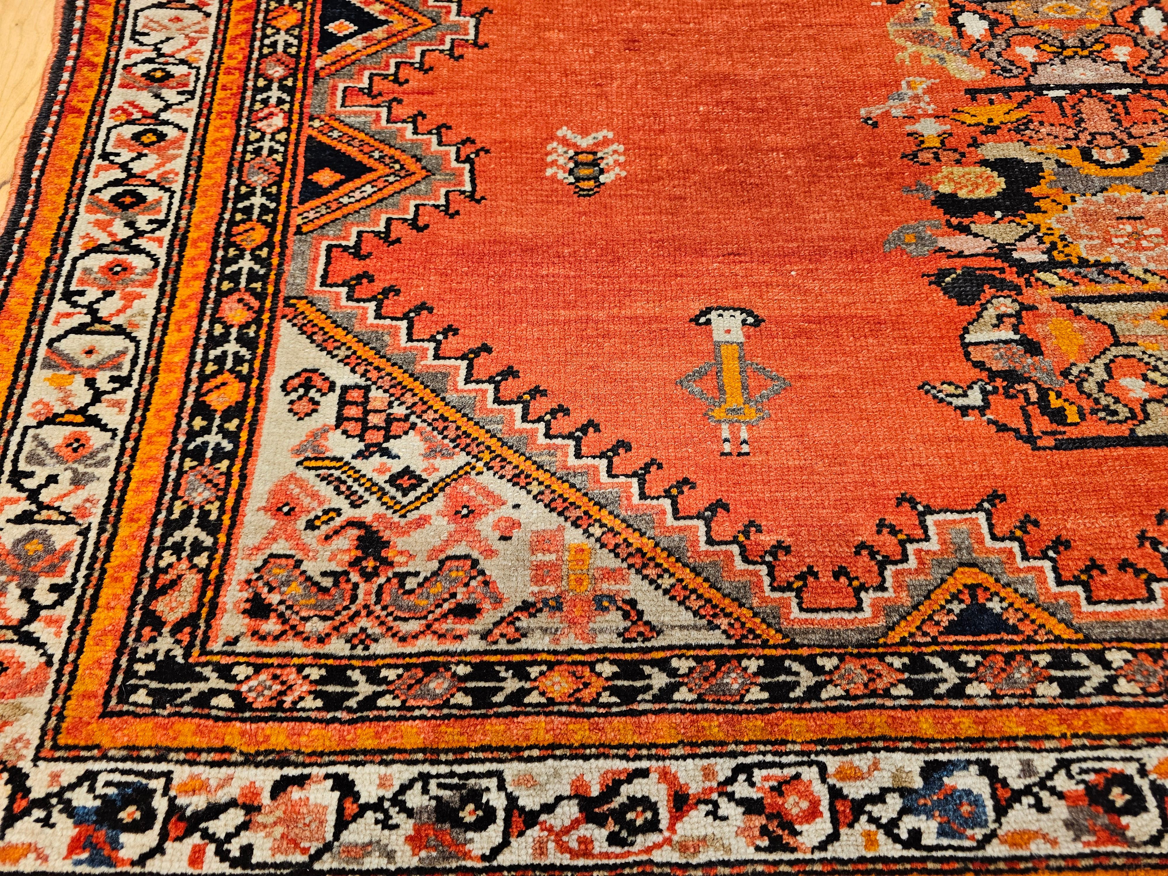 Vintage Persian Malayer Area Rug For Sale 5