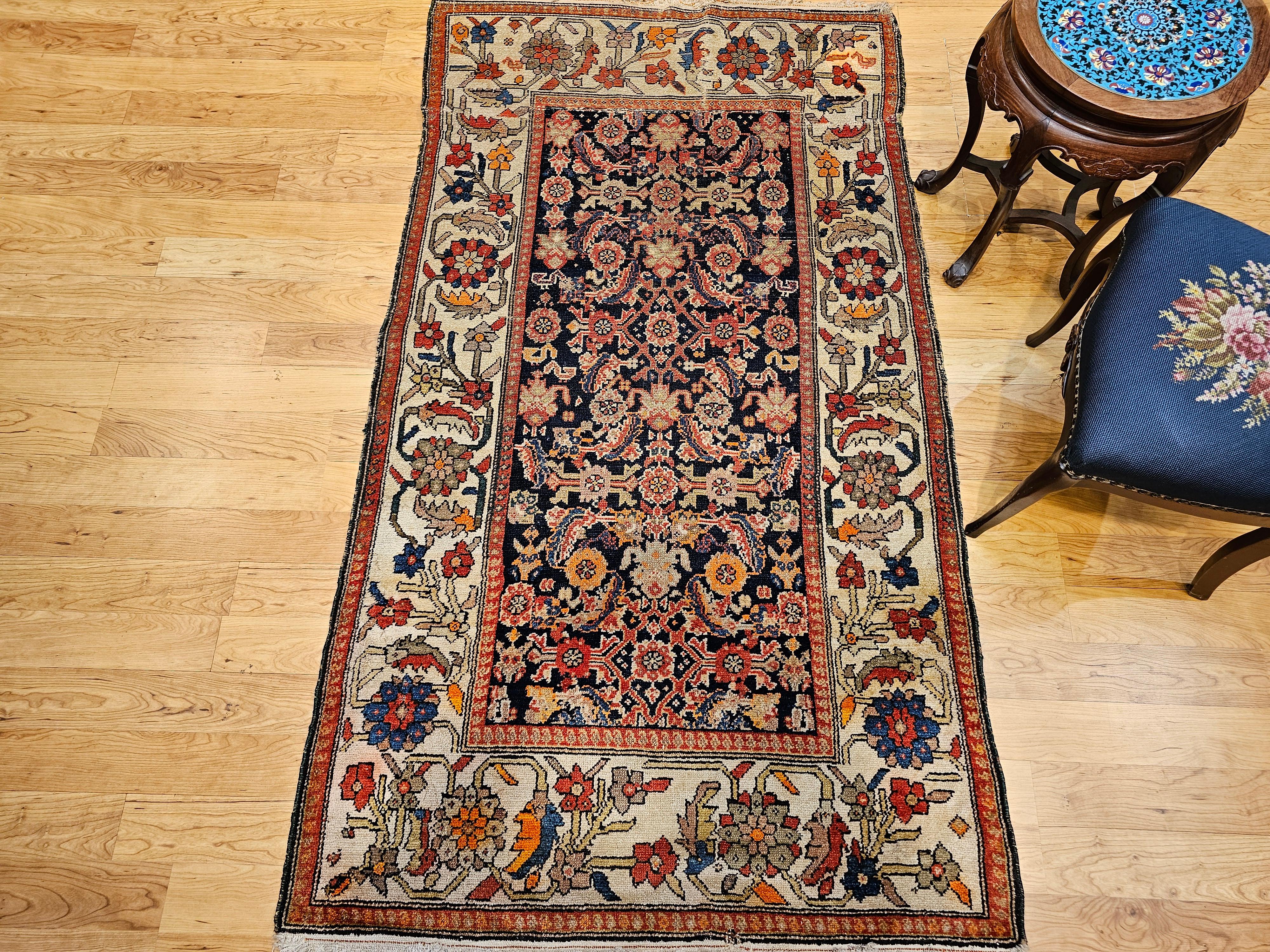 Persischer Malayer-Teppich im All-Over-Muster, Vintage im Angebot 5