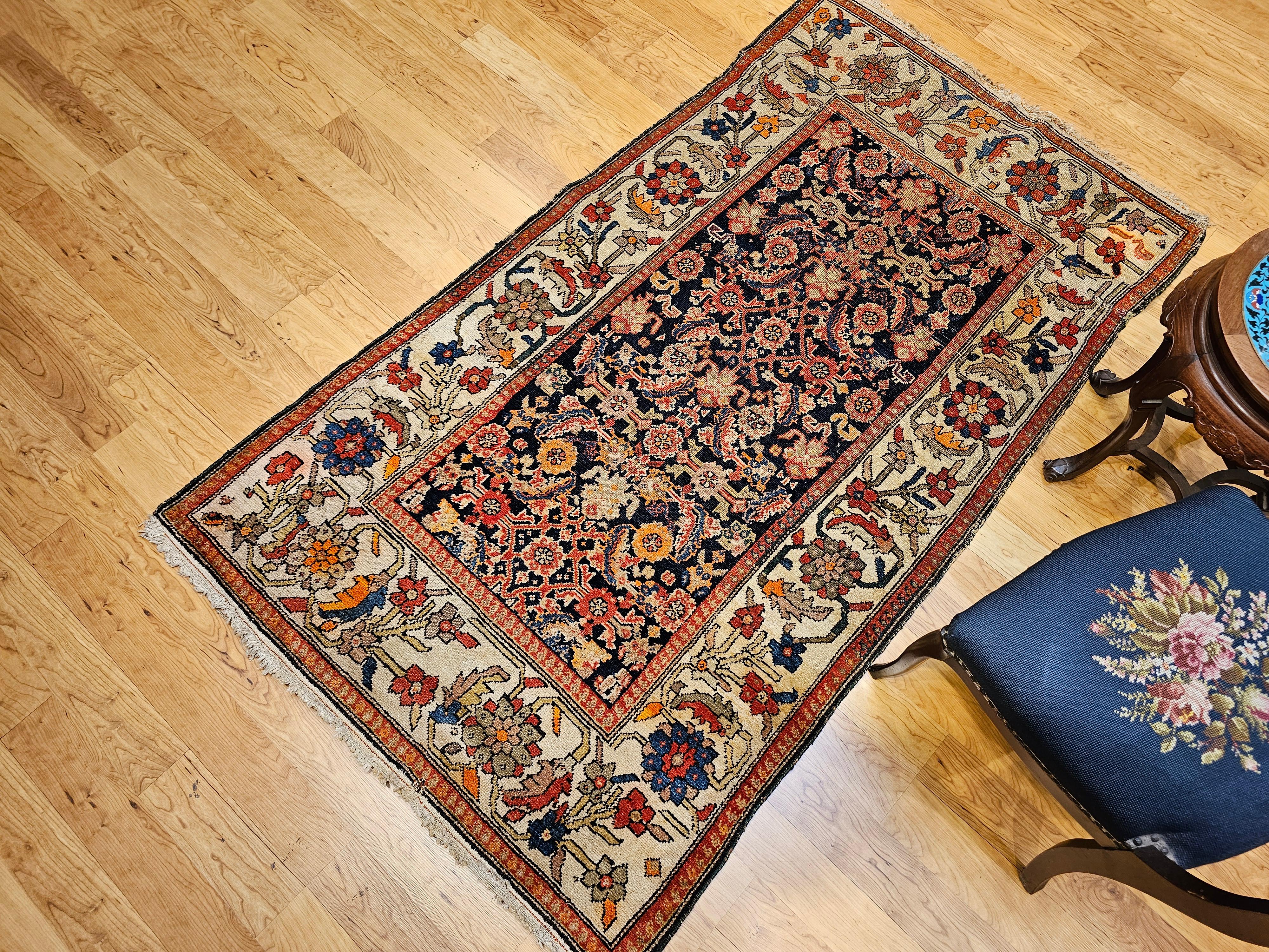 Persischer Malayer-Teppich im All-Over-Muster, Vintage im Angebot 6