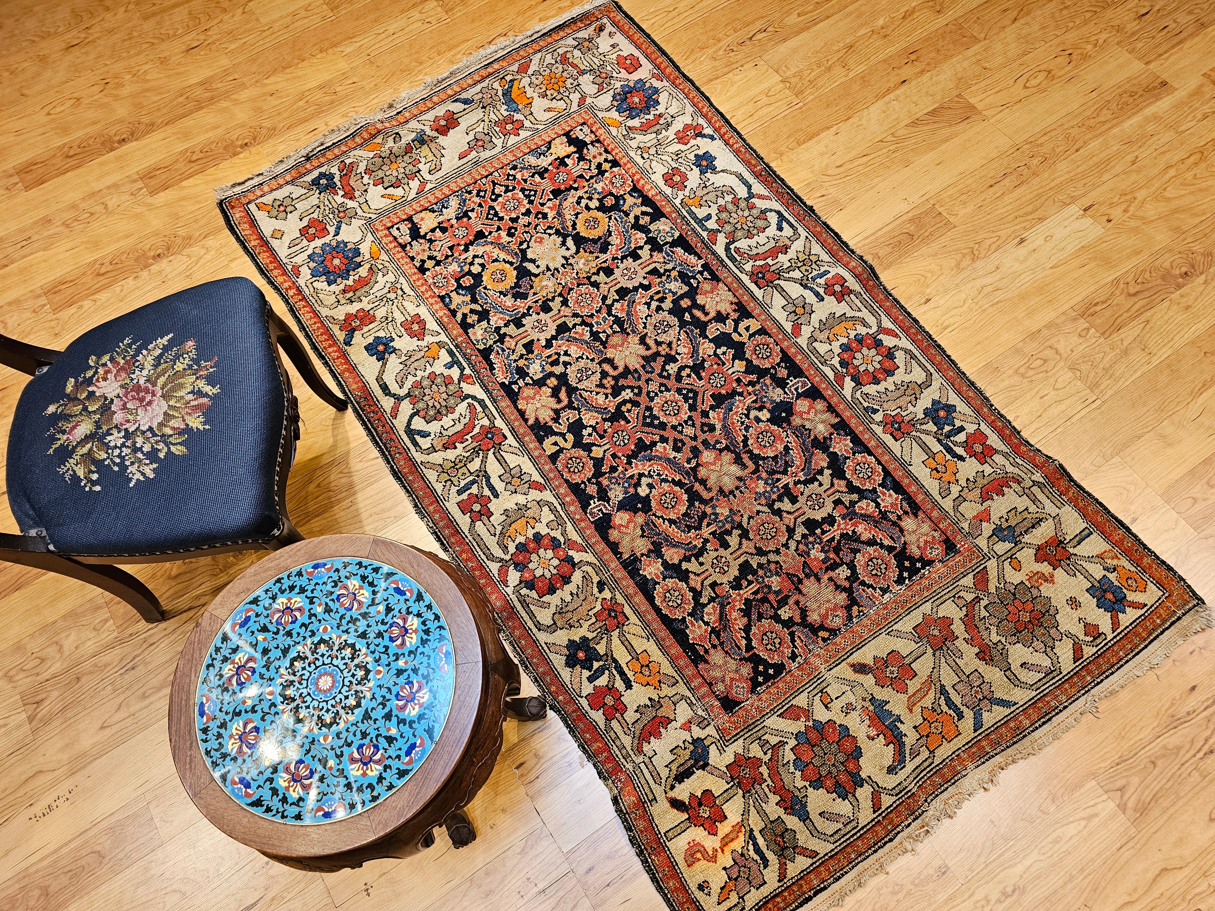 Persischer Malayer-Teppich im All-Over-Muster, Vintage im Angebot 7