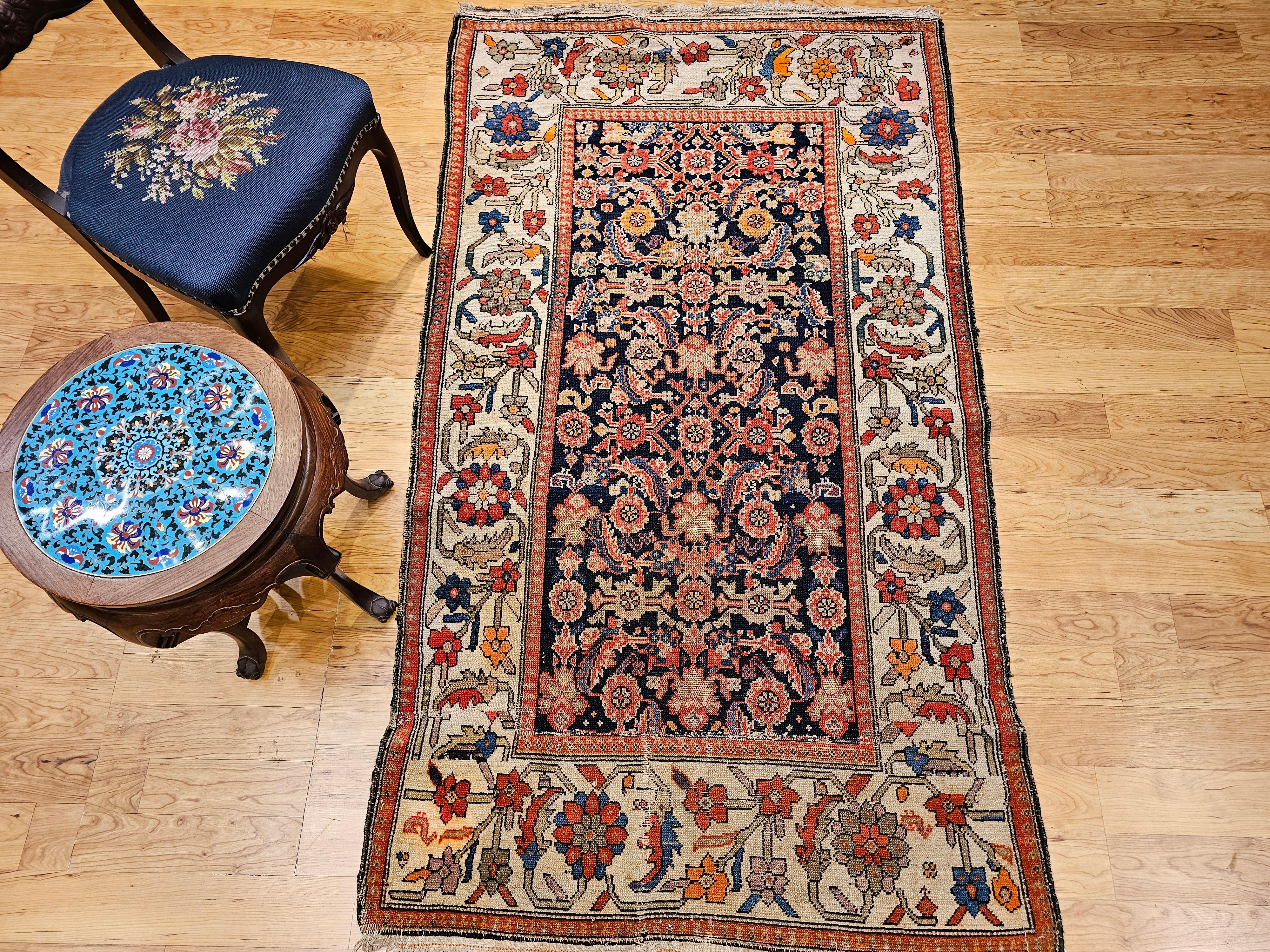 Persischer Malayer-Teppich im All-Over-Muster, Vintage im Angebot 8