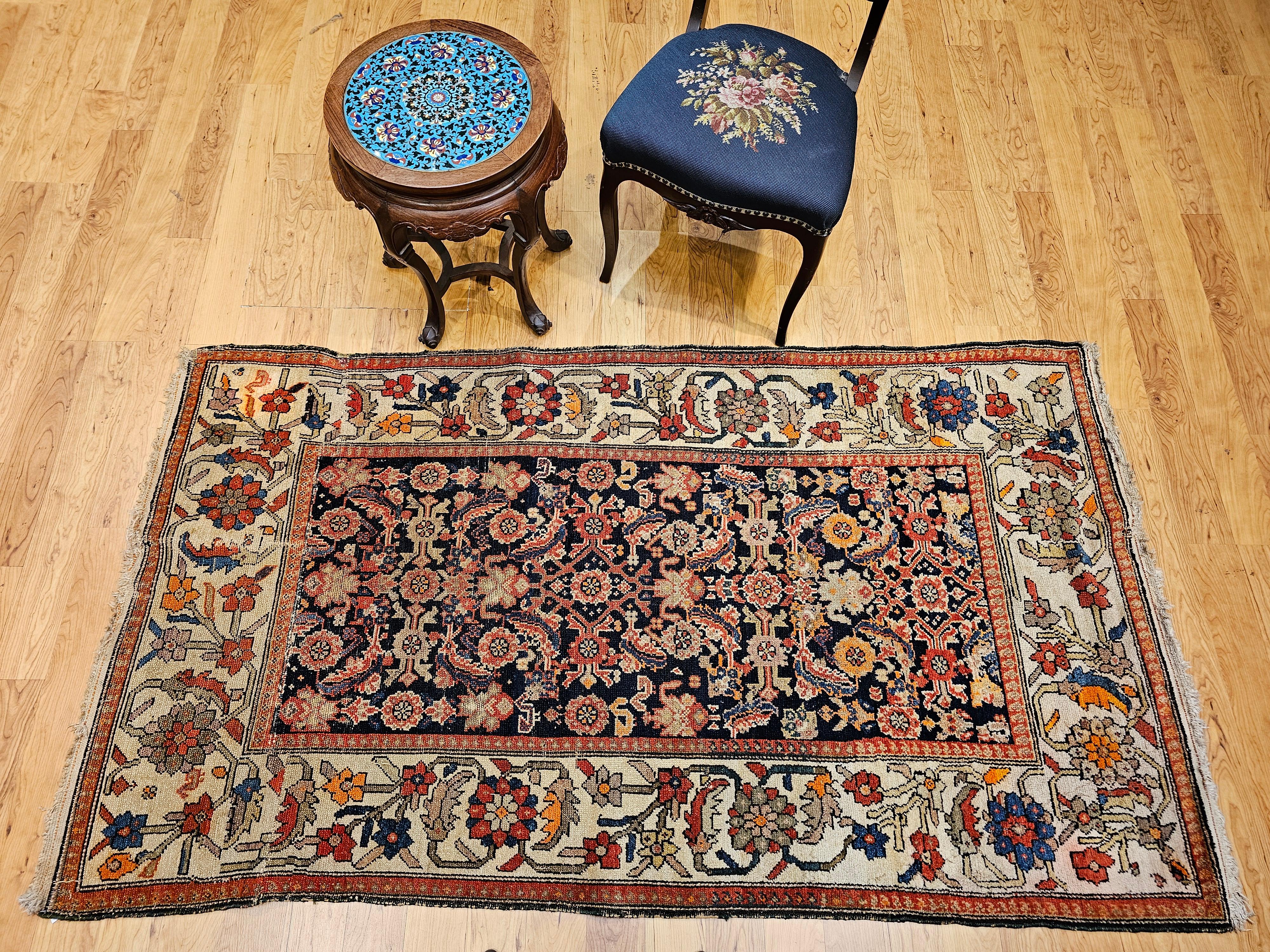 Persischer Malayer-Teppich im All-Over-Muster, Vintage im Angebot 10