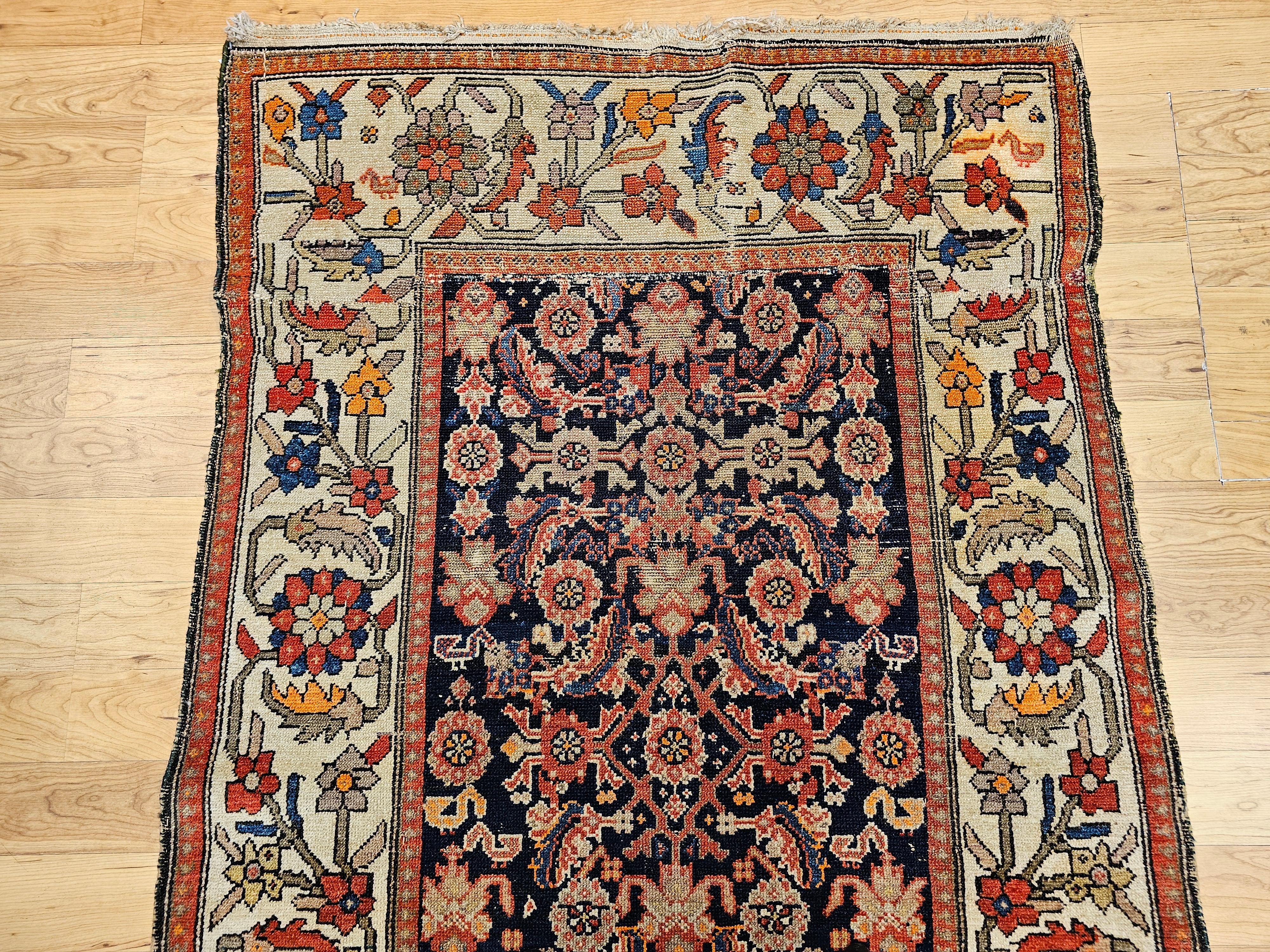Persischer Malayer-Teppich im All-Over-Muster, Vintage (20. Jahrhundert) im Angebot