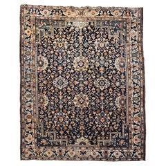 Alfombra Persa Malayer Vintage Casi Cuadrada con Motivo Allover