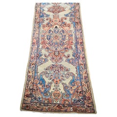Vintage Persian Malayer Camel Hair Long Runner