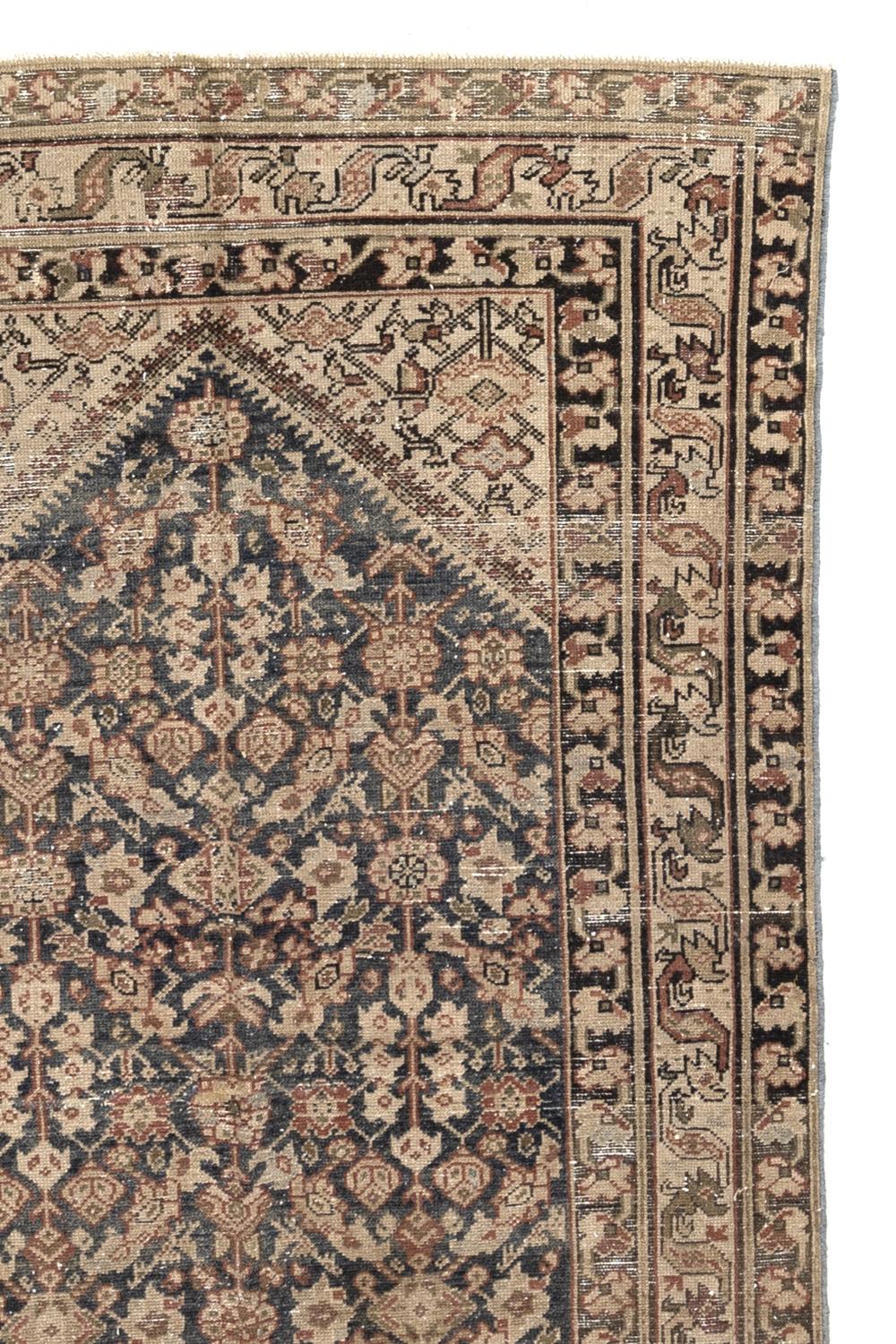 20th Century Vintage Persian Malayer Gallery Rug For Sale