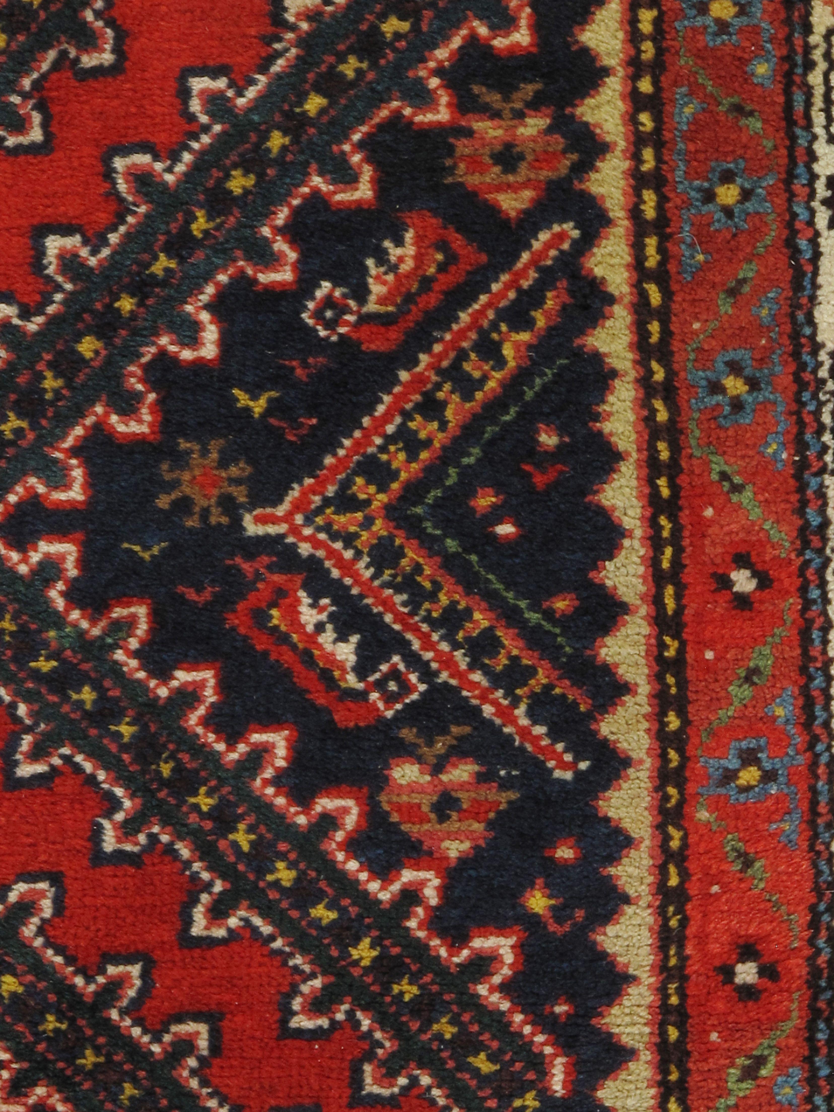 Persischer Malayer Handgeknüpfter Vintage-Läufer im Vintage-Stil 3'6 x 14'6 im Zustand „Gut“ im Angebot in New York, NY