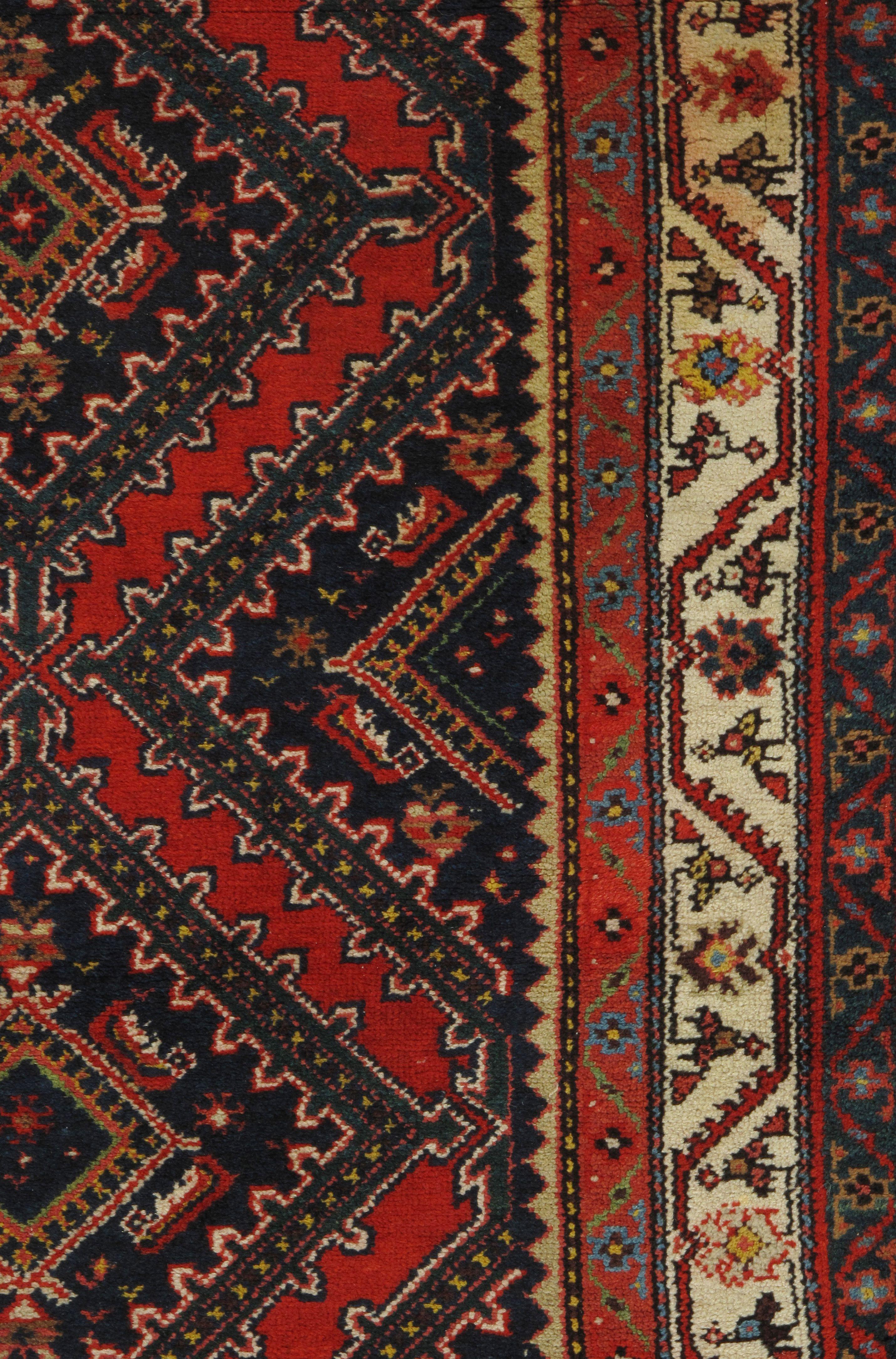 Persischer Malayer Handgeknüpfter Vintage-Läufer im Vintage-Stil 3'6 x 14'6 (20. Jahrhundert) im Angebot